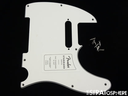 Fender Standard Telecaster Tele PICKGUARD, Part 3 Ply White!