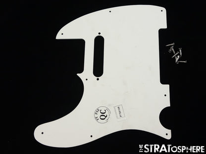 Fender Standard Telecaster Tele PICKGUARD, Part 3 Ply White!