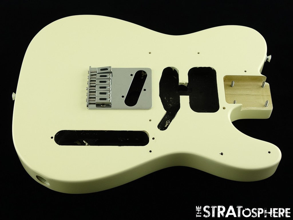 Fender Standard Telecaster Tele BODY w/ HARDWARE, Poplar Olympic White