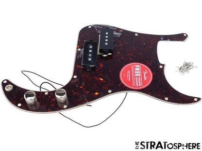 Fender Squier 60s P Bass, LOADED PICKGUARD, Tortoise Precision Vintage, Alnico
