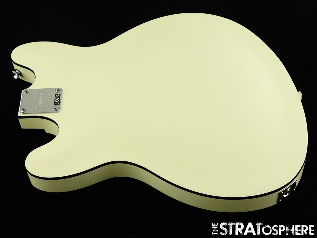 Fender Squier Affinity Starcaster Deluxe LOADED BODY Semi-Hollow Olympic White