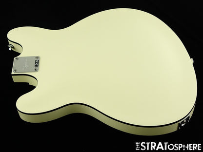 Fender Squier Affinity Starcaster Deluxe LOADED BODY Semi-Hollow Olympic White