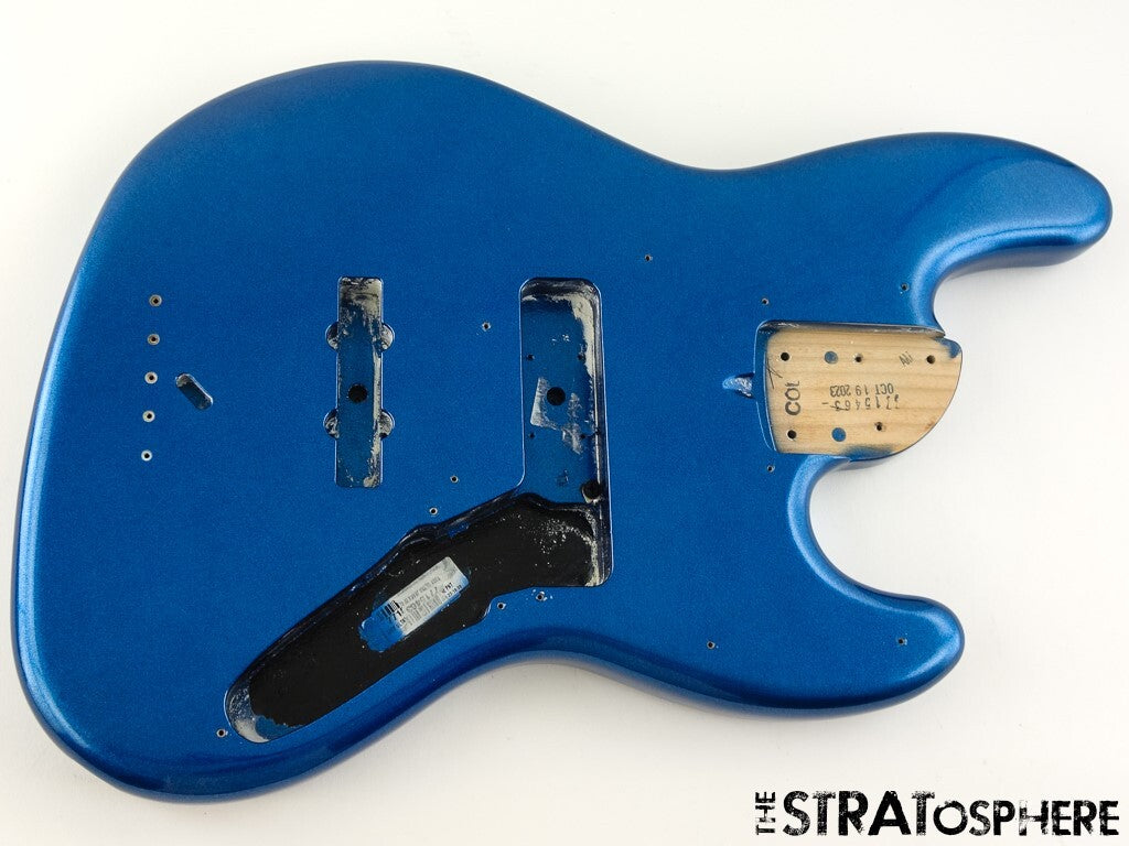 Fender American Ultra Jazz Bass BODY USA Guitar Parts Cobra Blue
