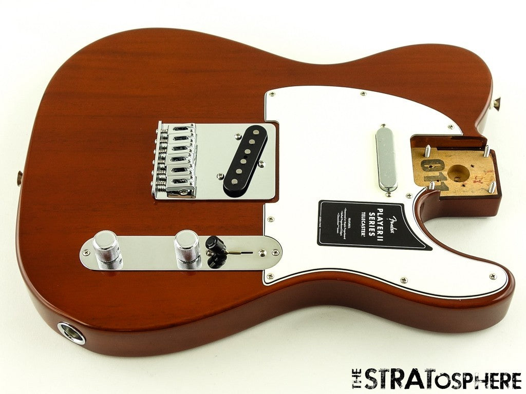 Fender Player II Telecaster Tele LOADED BODY Chambered Mahogany Mocha