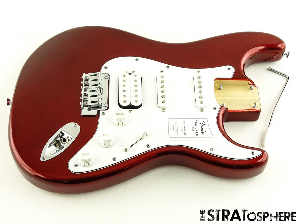 Fender Standard Stratocaster Strat HSS LOADED BODY Poplar, Candy Cola