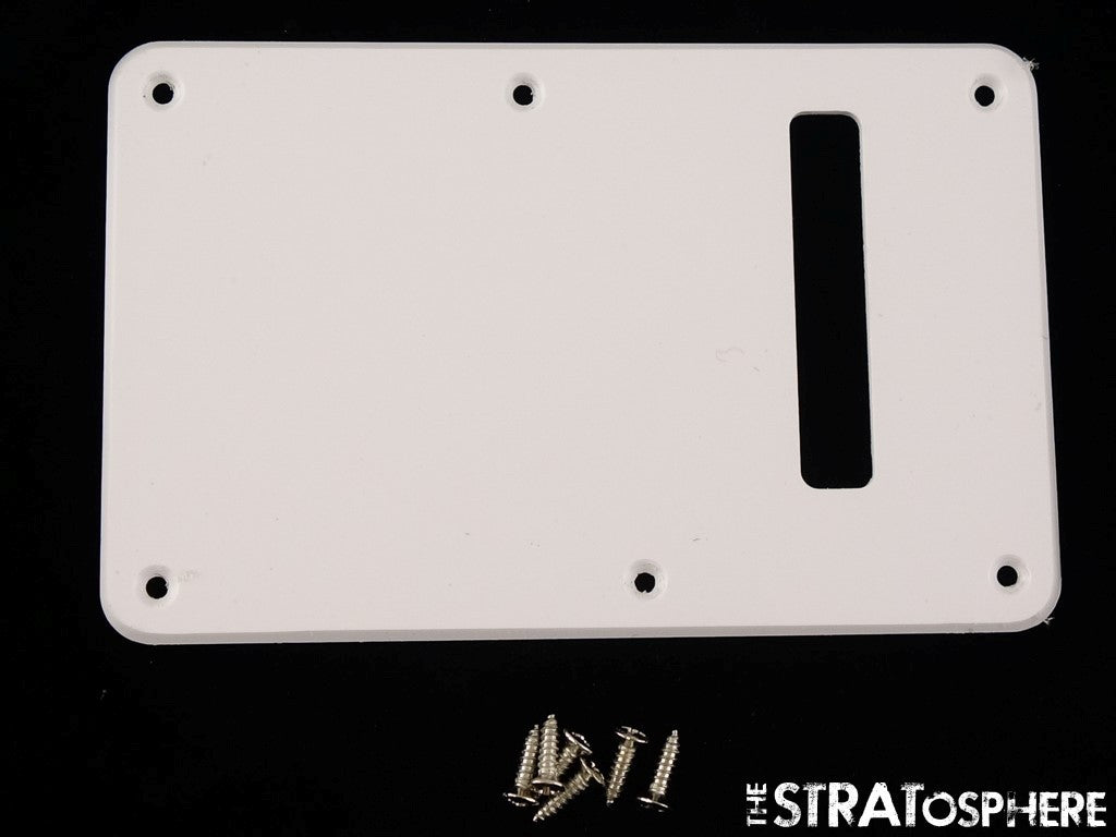 LEFTY Fender Squier Sonic Series, Strat TREMOLO COVER, Guitar, Back Cover White