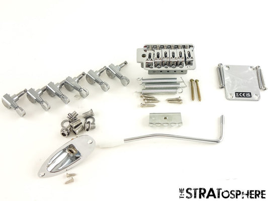 LEFTY Fender Squier Sonic Series Strat HARDWARE SET TREMOLO TUNERS Stratocaster