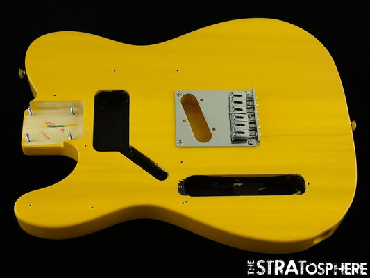 Fender LEFTY Squier Affinity Telecaster Tele BODY +HARDWARE, Butterscotch Blonde