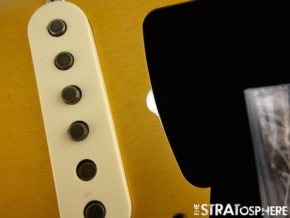 Fender USA Custom Shop '56 Heavy Relic Strat LOADED PICKGUARD Gold Anodized.