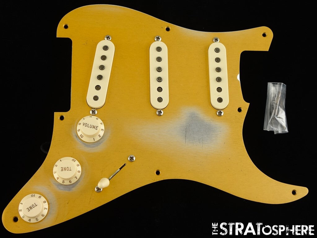 Fender USA Custom Shop '56 Heavy Relic Strat LOADED PICKGUARD Gold Anodized.
