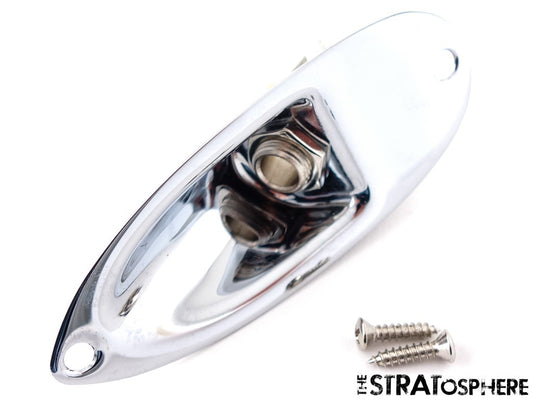 Fender Jimi Hendrix Stratocaster Strat Model OUTPUT JACK Plate Chrome!