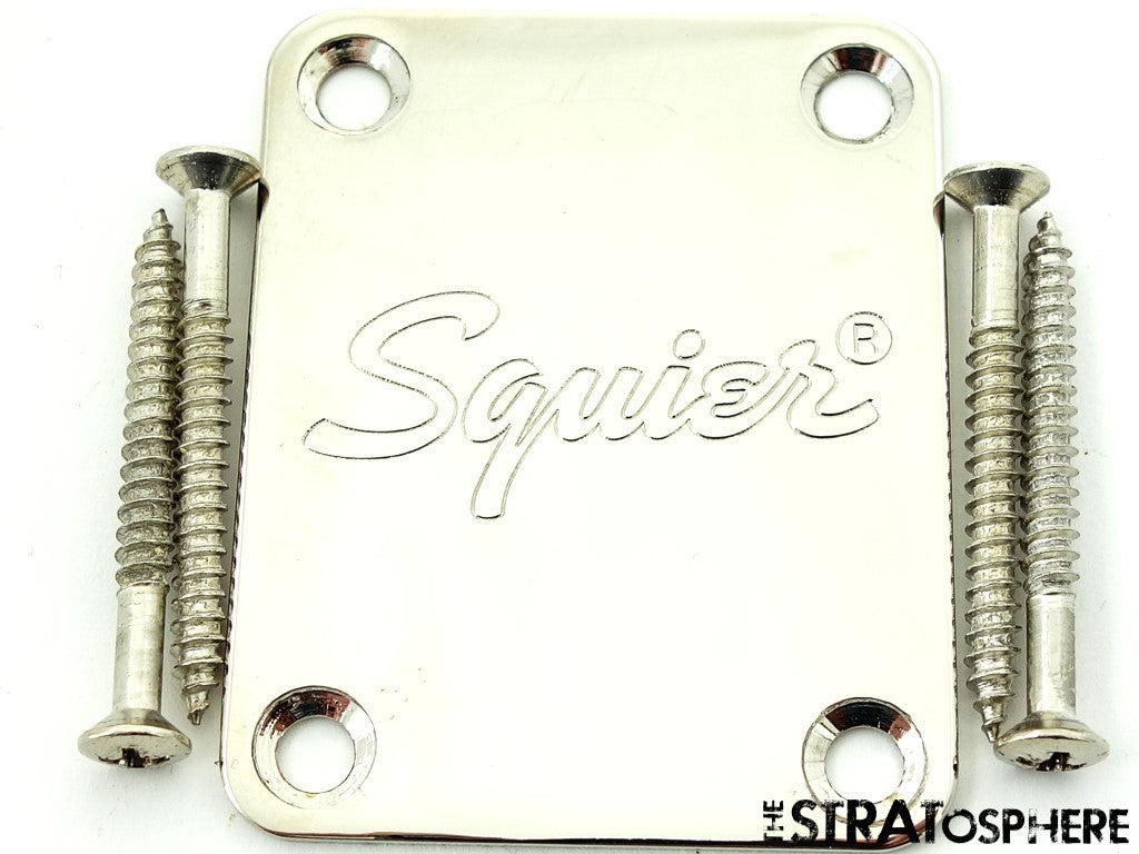 Fender Squier Affinity Series Tele Thinline NECK PLATE, Telecaster Chrome.