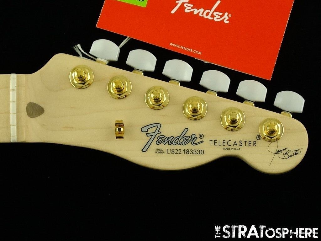 USA Fender JAMES BURTON Telecaster Tele NECK + TUNERS Maple, Satin 60s ''U'' Shape
