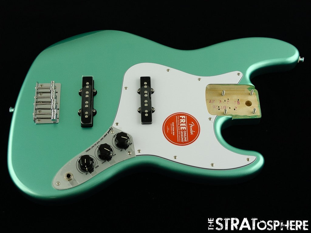 Fender Squier Affinity Active J Jazz BASS LOADED BODY Preamp, Mystic Surf Green