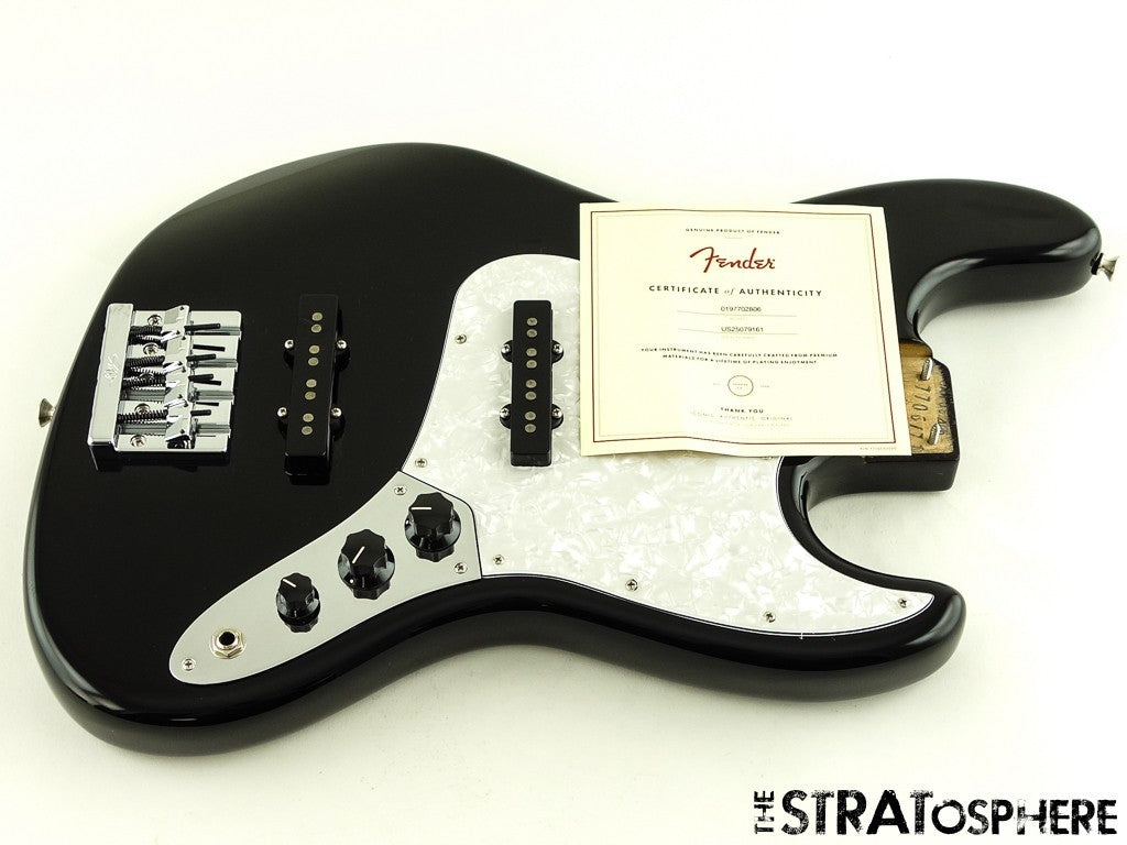 LOADED USA Fender Geddy Lee JAZZ BASS BODY J Bass Parts, Rush Black