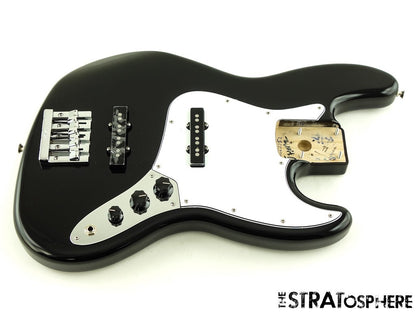 LOADED Fender Geddy Lee JAZZ BASS BODY J Bass Parts Rush Black.