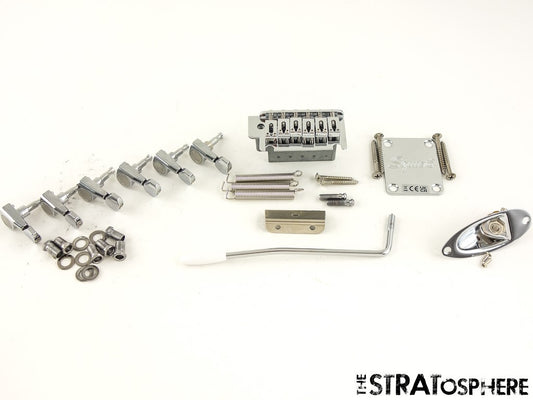 Fender Squier Affinity Series Strat, HARDWARE SET,. TREMOLO TUNERS JACK PLATE