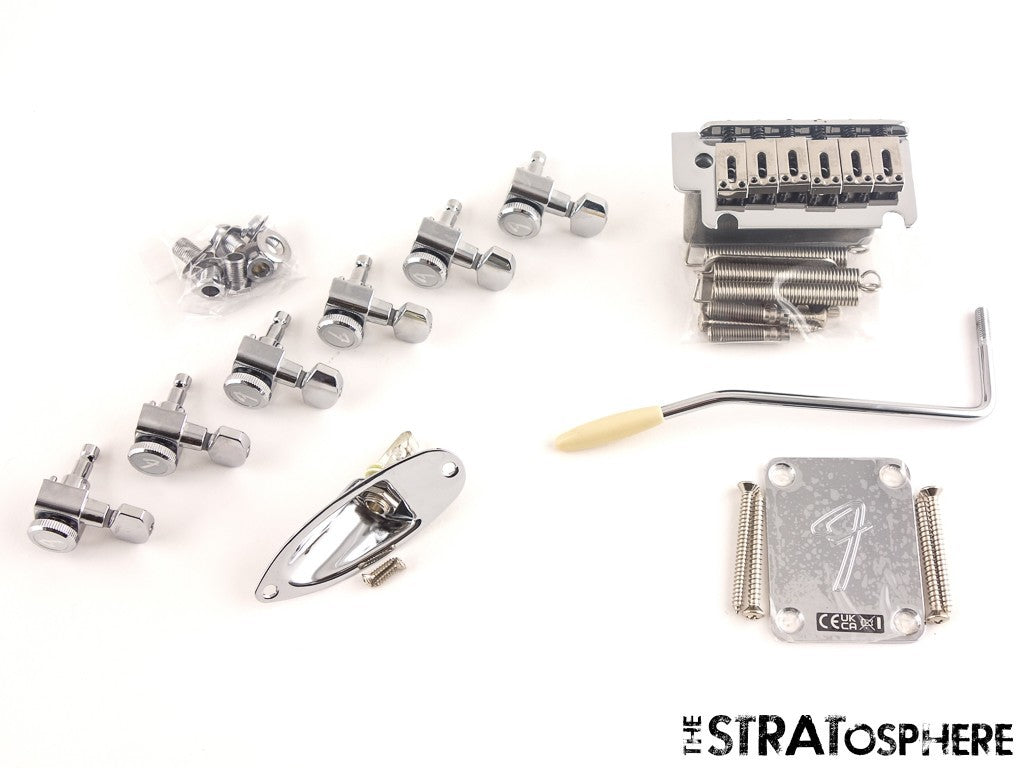 Fender Player II Modified Strat HARDWARE SET, TREMOLO TUNERS JACK PLATE!