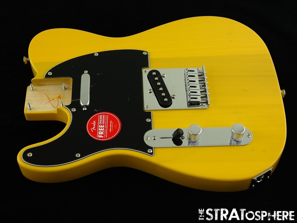 LEFTY Fender Squier Affinity Telecaster Tele LOADED BODY Butterscotch Blonde