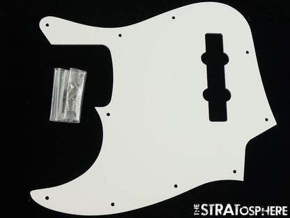 Fender Standard Jazz J Bass, PICKGUARD, Bass, Guitar White, 3 Ply!