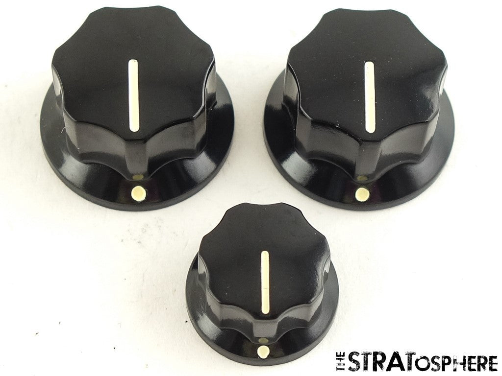 Fender Standard Jazz J Bass 3 GUITAR KNOBS, Volume Tone, Parts.