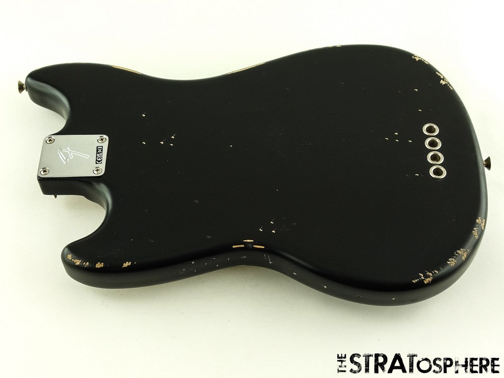 Fender JMJ Road Worn Mustang Bass LOADED BODY Guitar Duncan Nitro Black