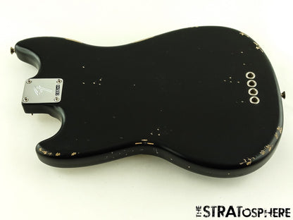 Fender JMJ Road Worn Mustang Bass LOADED BODY Guitar Duncan Nitro Black
