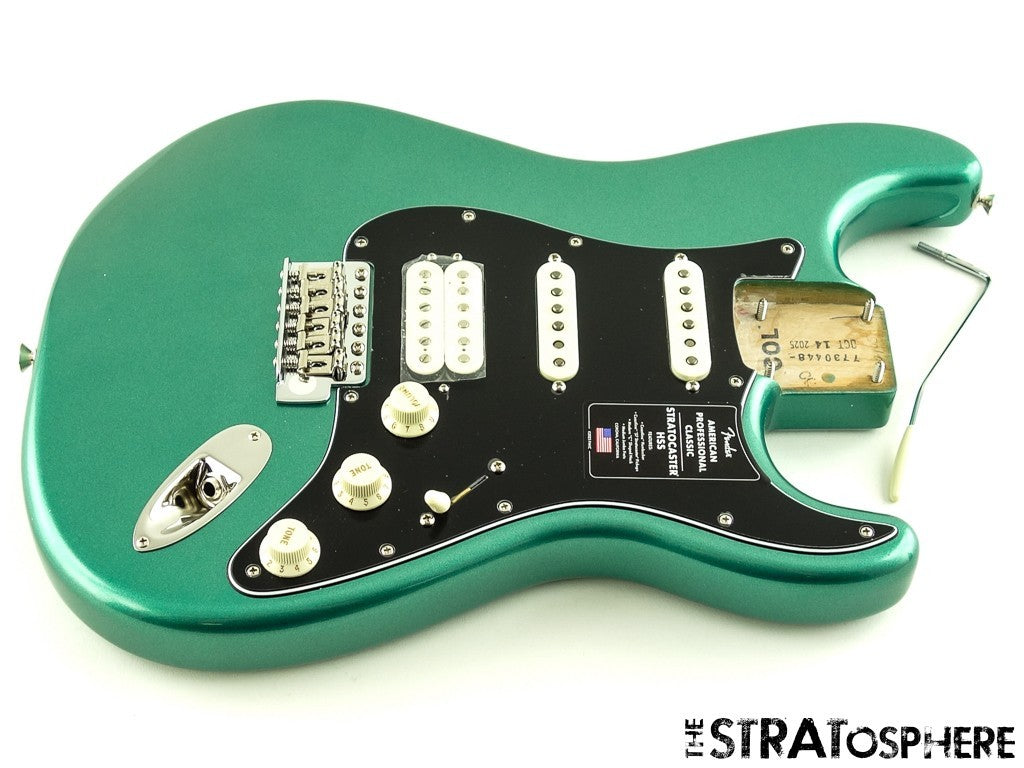 Fender American Professional Classic Strat HSS LOADED BODY Green $40 OFF