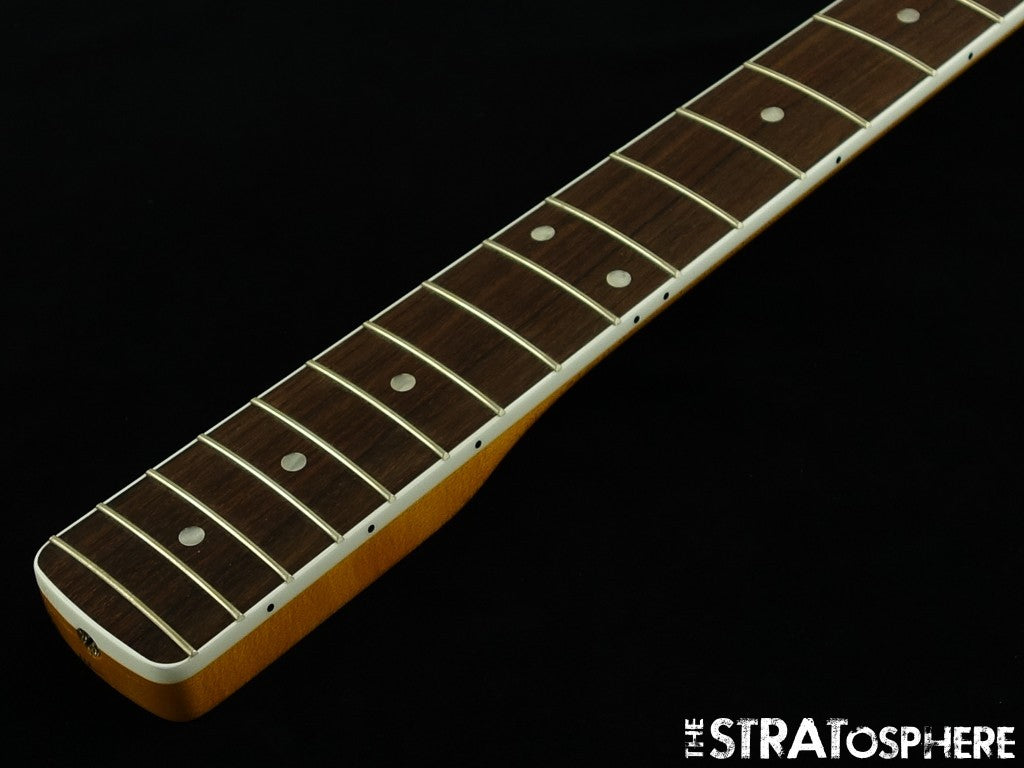 LEFTY Fender AV II American Vintage 1966 Jazz J Bass NECK 66 Bound Rosewood