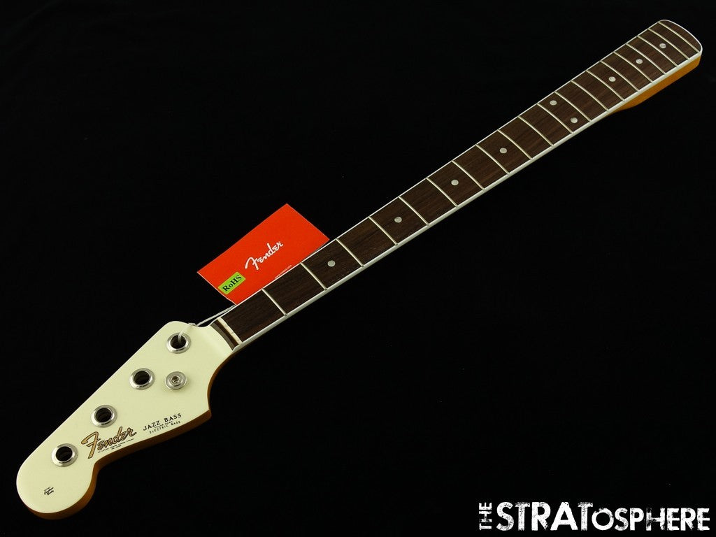 LEFTY Fender AV II American Vintage 1966 Jazz J Bass NECK 66 Bound Rosewood