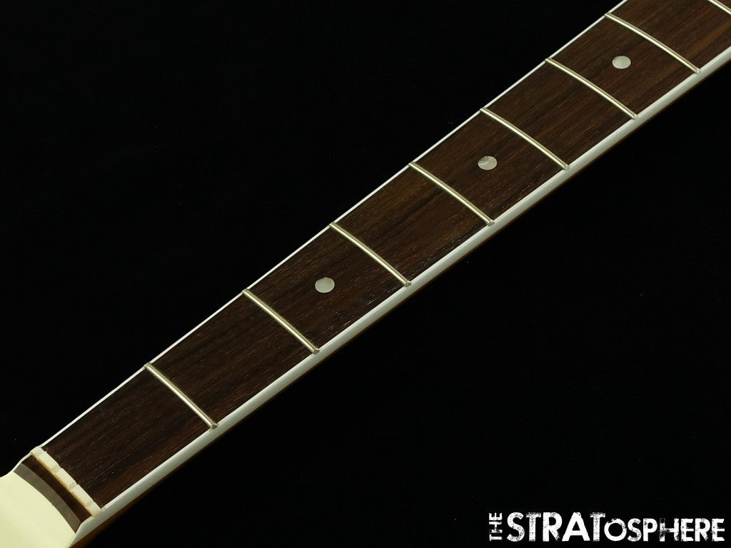 LEFTY Fender AV II American Vintage 1966 Jazz J Bass NECK 66 Bound Rosewood