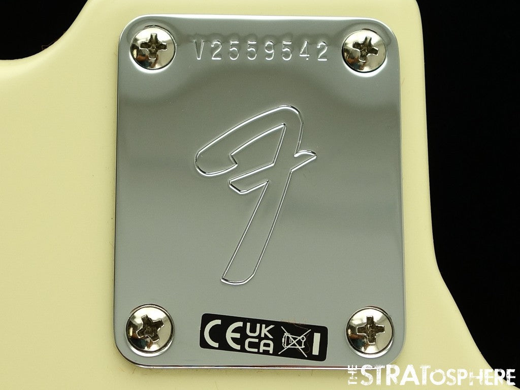 LEFTY Fender AV II American Vintage 1966 Jazz J BASS BODY HARDWARE Olympic White