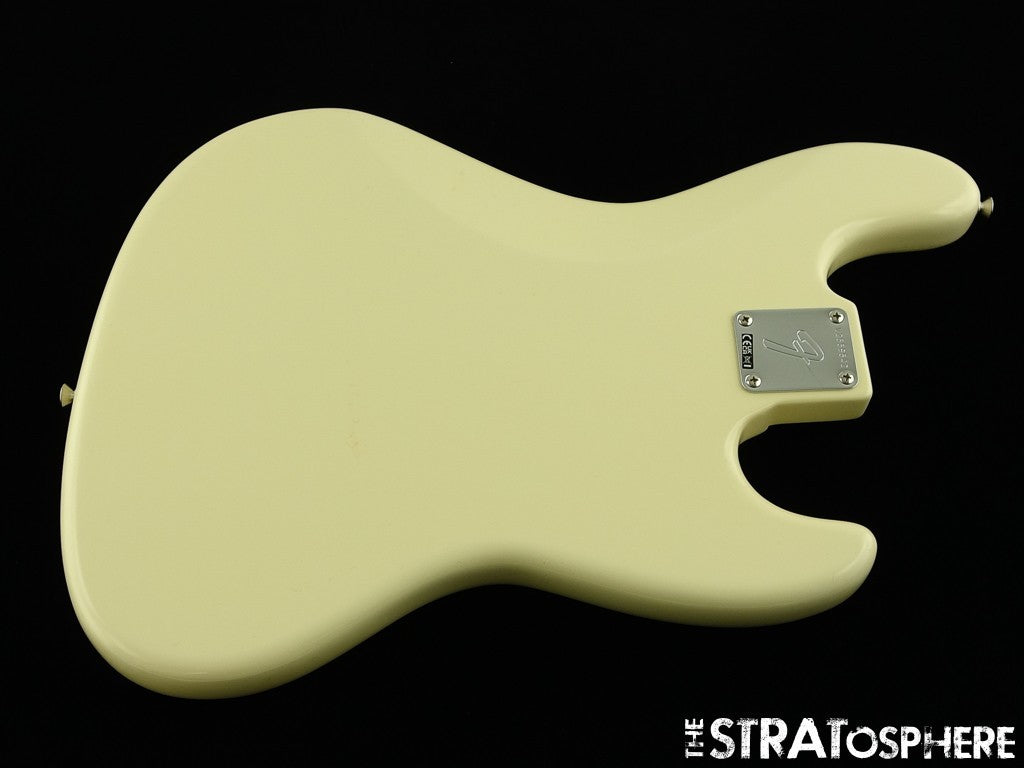 LEFTY Fender AV II American Vintage 1966 Jazz J BASS BODY HARDWARE Olympic White