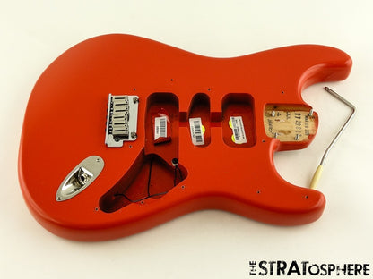 Fender American Ultra Luxe 60s Strat BODY + HARDWARE Heirloom Nitro Fiesta Red