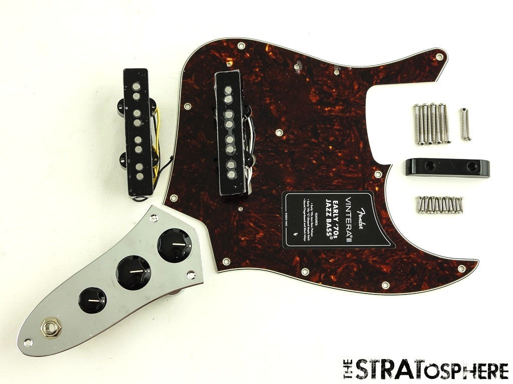 Fender Vintera III Early 70s Jazz Bass LOADED PICKGUARD Early 70s PU's Tortoise