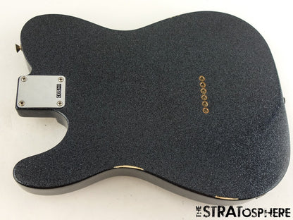 Fender Brad Paisley Road Worn Tele, LOADED BODY Telecaster, Black Sparkle.