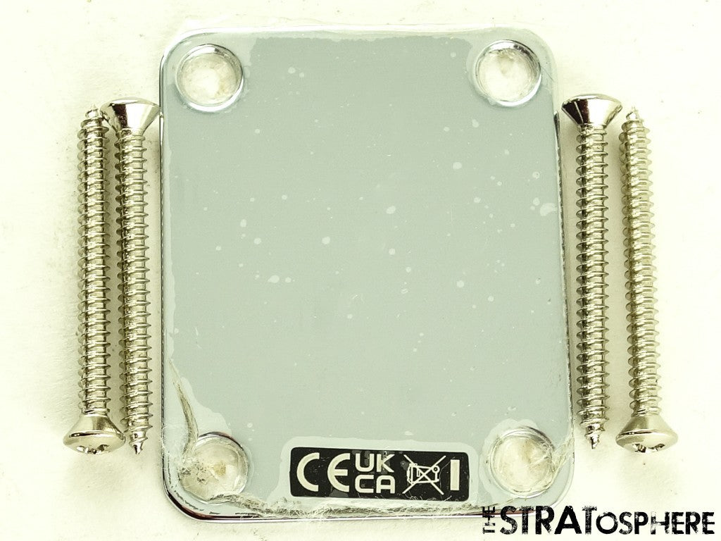 Fender Vintera III Late 50s Telecaster Tele NECK PLATE, Guitar Parts Chrome!