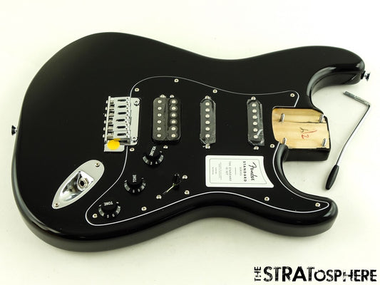 Fender Standard Stratocaster Strat HSS LOADED BODY Poplar, Black