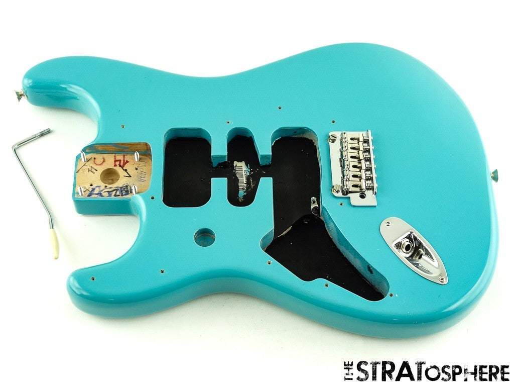 LEFTY Fender Player II Stratocaster BODY + HARDWARE Strat Alder Aquatone Blue