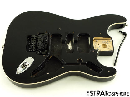 Fender Tom Morello Stratocaster Strat BODY + HARDWARE, Floyd Rose Bound Black