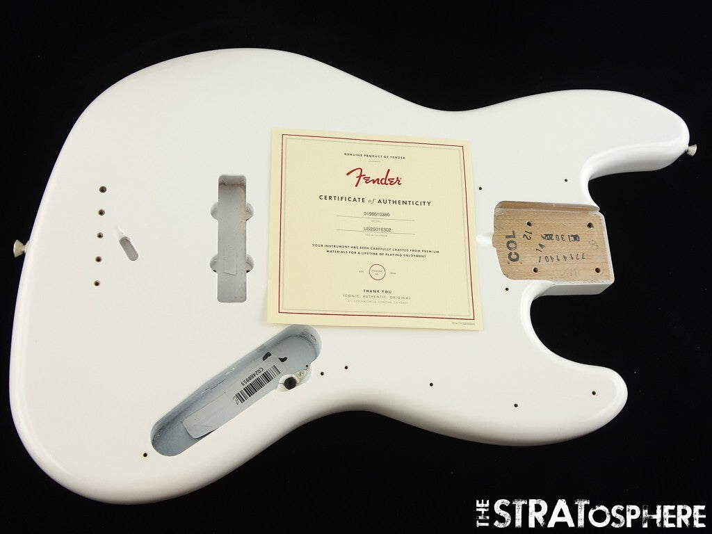 Fender American Performer Jazz Bass BODY USA Guitar Parts Arctic White