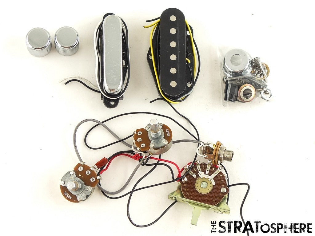 Fender Standard Tele Single-Coil PICKUPS POTS KNOBS & SWITCH Telecaster!
