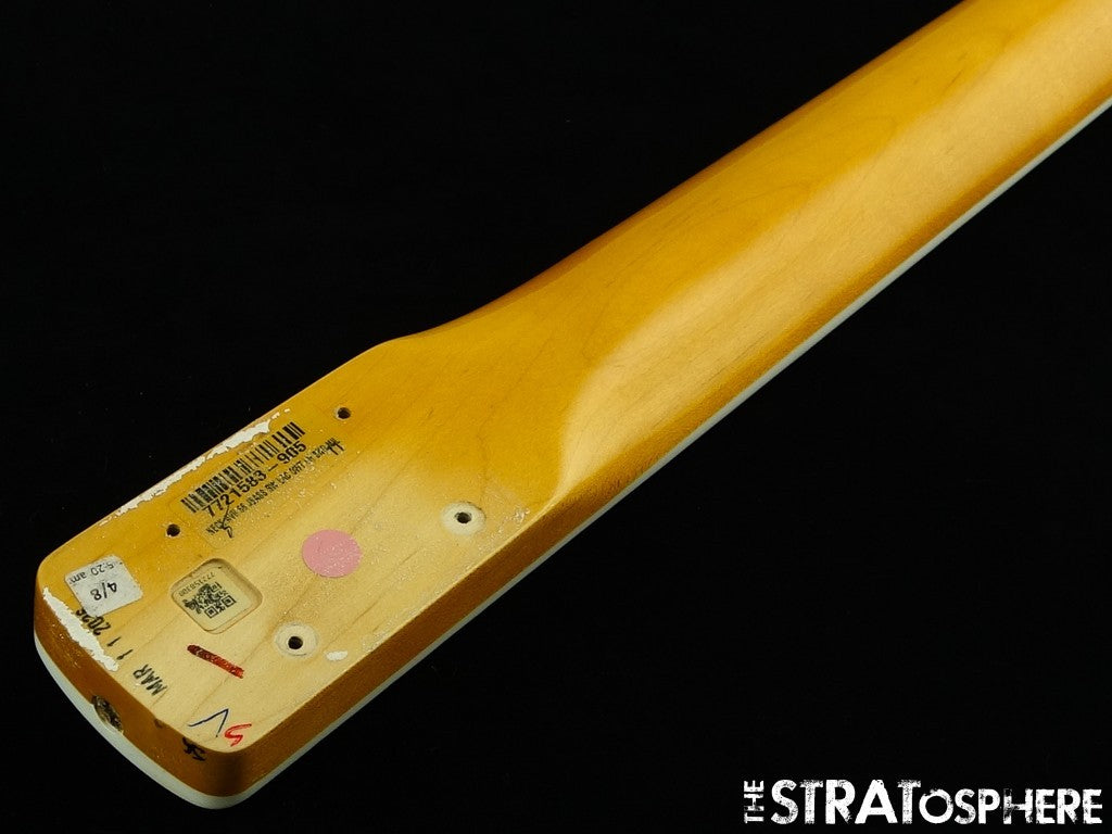 LEFTY Fender AV II American Vintage 1966 Jazz J Bass NECK &TUNERS Bound Rosewood