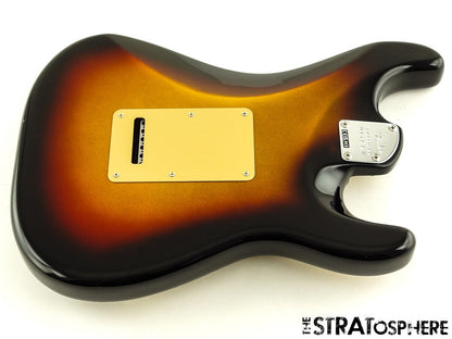 LEFTY Fender American Ultra II Stratocaster Strat, LOADED BODY Alder Ultraburst