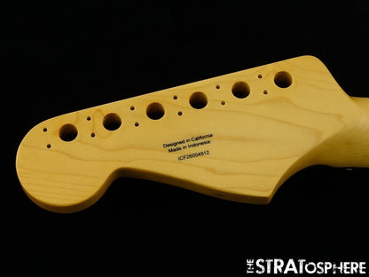 Fender Standard Stratocaster Strat, NECK, Modern ''C'' Parts, Indian Laurel