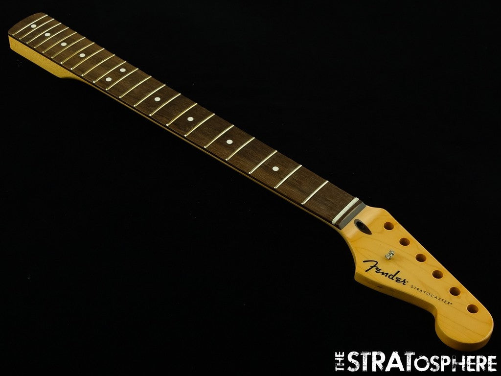Fender Standard Stratocaster Strat, NECK, Modern ''C'' Parts, Indian Laurel