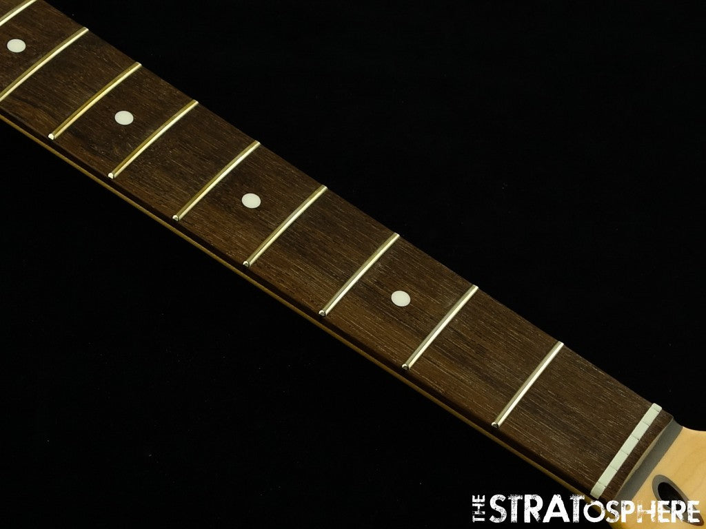 Fender Standard Stratocaster Strat, NECK, Modern ''C'' Parts, Indian Laurel
