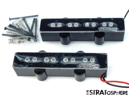 *NEW Wilkinson WOJB Ceramic for Fender Jazz Bass PICKUP SET Pickups