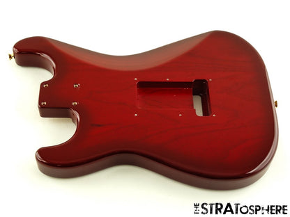 Fender Richie Kotzen Strat BODY Ash Flame Maple Top Transparent Red Burst