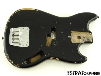 Fender JMJ Road Worn Mustang Bass BODY & HARDWARE, Parts Nitro Black